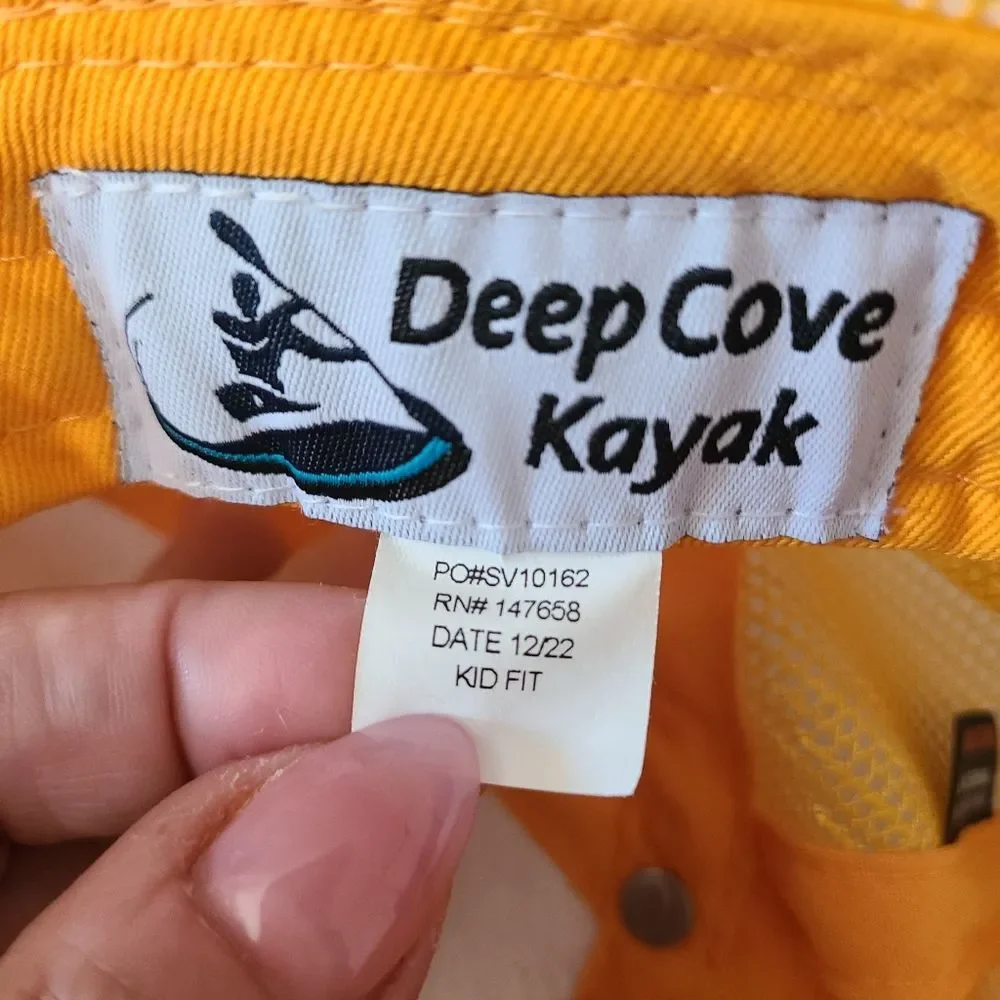 deep cove kayak snapback baseball cap hat retro colorful
